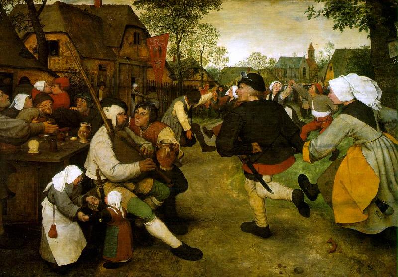 BRUEGEL, Pieter the Elder The Peasant Dance fdg